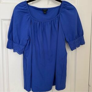 Ann Taylor royal blue knit top